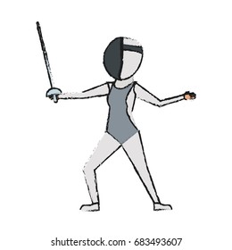 fencer woman design