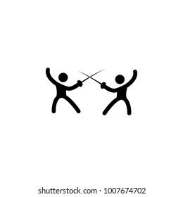 fencers icon. Elements of fighting icon. Premium quality graphic design icon. Simple single combat icon for websites, web design, mobile app, info graphics on white background