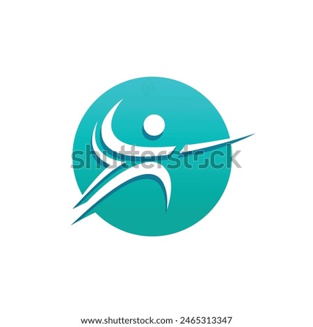 fencing abstract logo symbol vector