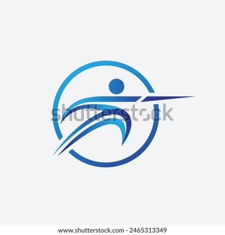 fencing abstract logo symbol vector