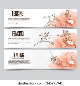 fencing banners.