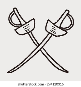 fencing doodle