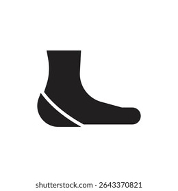 Fencing Heel Filled Icon Vector Illustration