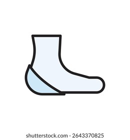Fencing Heel Icon Vector Illustration