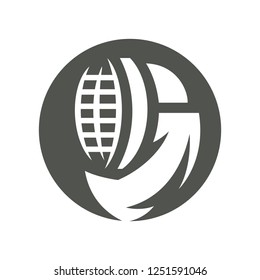 Fencing helmet silhouette sign