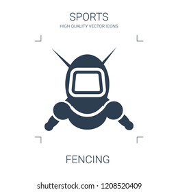fencing icon. high quality filled fencing icon on white background. from sports collection flat trendy vector fencing symbol. use for web and mobile