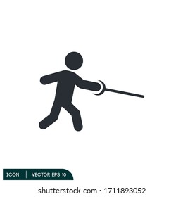 fencing icon illustration vector eps 10