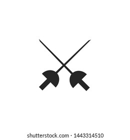 fencing icon sign signifier vector