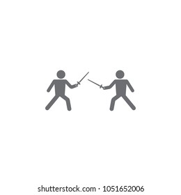 fencing icon. Simple element illustration. fencing symbol design template. Can be used for web and mobile on white background