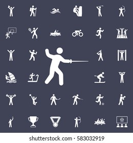 fencing icon. Sport icons universal set for web and mobile
