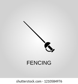 Fencing icon. Fencing symbol. Flat design. Stock - Vector illustration
