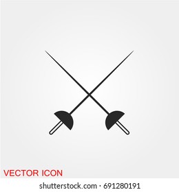 Fencing Icon Vector