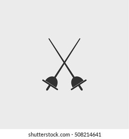  Fencing Icon, Vector Design