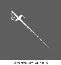 fencing icon, vector design
