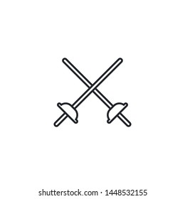 Fencing Icon Vector Illustration Eps