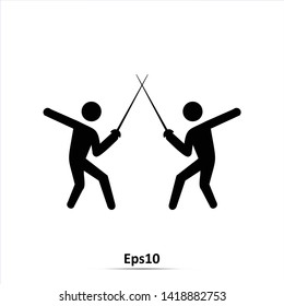 Fencing icon. Vector Illustration. Eps10