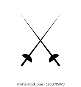 fencing icon Vector Illustration on the white background.