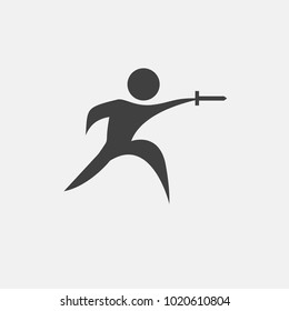 fencing icon vector. sport icon vector.