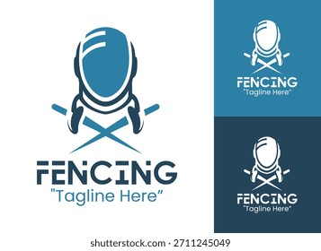 Fencing Logo Dynamic Blade Duel Emblem