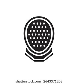Fencing Mask Filled Icon Vector Illustration