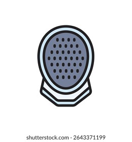 Fencing Mask Icon Vector Illustration