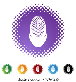 Fencing Mask web button isolated on a background.