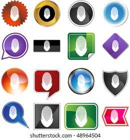 Botón web Máscara de cercas aislado en un fondo.