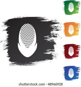 Fencing Mask web button isolated on a background.