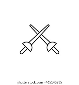 Fencing Outline Icon