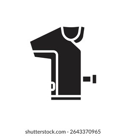 Fencing Plastron Filled Icon Vector Illustration