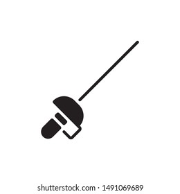 Fencing Rapier icon. flat simple pictogram. Fencing Sword vector illustration