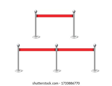 Fencing Red Rope Exclusive Entrance Event Vector Pole Barrier Celebrity Metal Vip Line