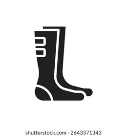 Fencing Socks Filled Icon Vector Illustration