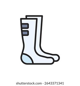 Fencing Socks Icon Vector Illustration