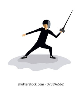 fencing sport design 