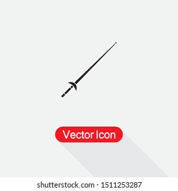  Fencing Sport Icon, Fencing Sword Icon Vector Illustration Eps10