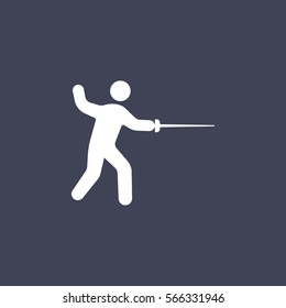 fencing sword icon.