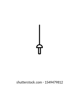 fencing sword icon vector illustration 