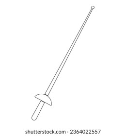 fencing sword icon vector illustration design