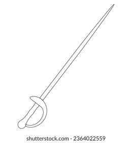 Zaunschwert-Symbol, Vektorgrafik-Design