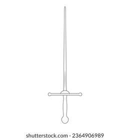 diseño de ilustración vectorial de icono de espada