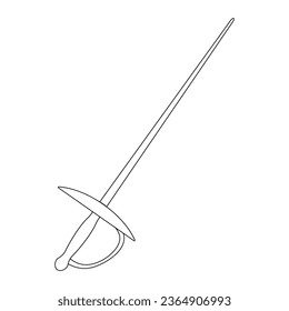 diseño de ilustración vectorial de icono de espada