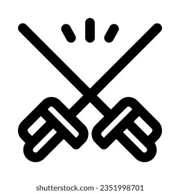 fencing sword icon for your website, mobile, presentation, and logo design.