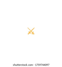 fencing sword logo icon design with scribble doodle style