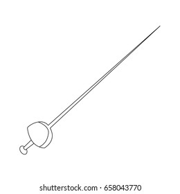fencing sword steel weapon accessory image