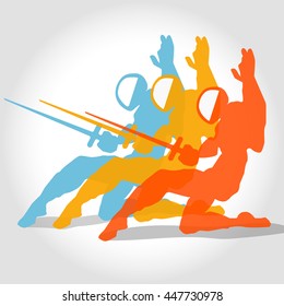 Fencing trio