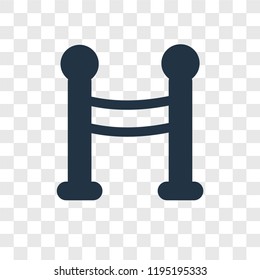 Fencing vector icon isolated on transparent background, Fencing transparency logo concept