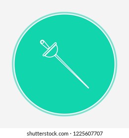 Fencing vector icon sign symbol