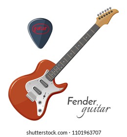 Fender guitar electric instrument most iconic in music.