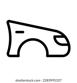Fender Vector Line Icon Design